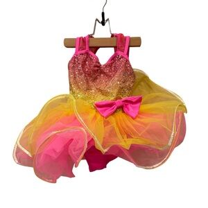 Pink Sequin Dance Dress